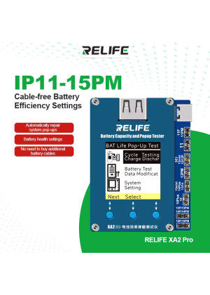 Relife XA2 Pro Όργανο Ελέγχου / Επισκευής Μπαταρίων για iPhone 11 έως 15 Series