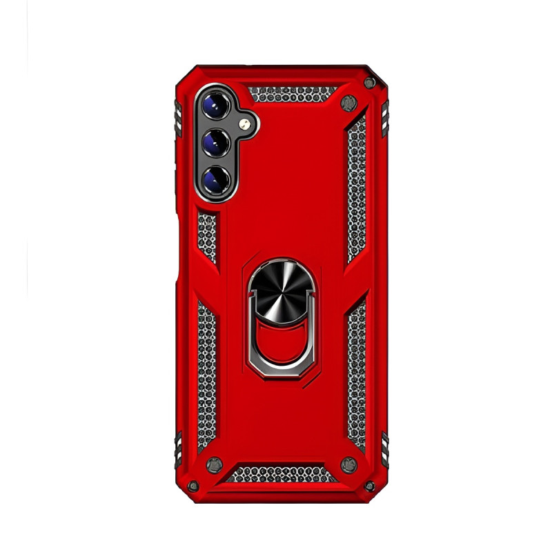 Σκληρή Θήκη Πλάτης Armor με Βάση Στήριξης για Samsung Galaxy A05S - Χρώμα: Κόκκινο