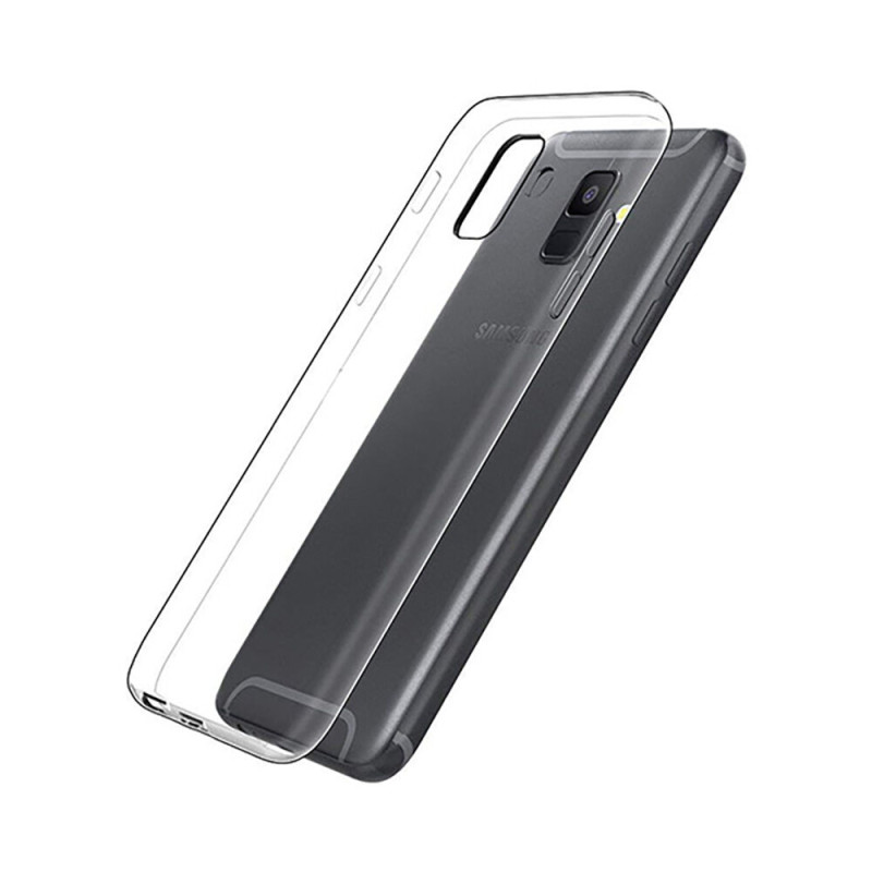 Θήκη Πλάτης Σιλικόνης Απλή για Samsung Galaxy A6 2018 - Χρώμα: Διάφανο