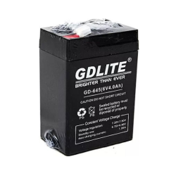 GDLITING GD645 Rechargeable Battery 6V 4Ah - Color: Black
