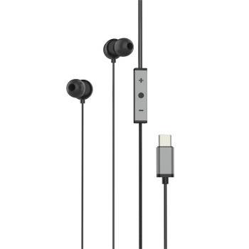 VIDVIE XL-HS604 Handsfree Ακουστικά με Βύσμα Type-C με Ενσωματωμένο Μικρόφωνο & Κουμπί Αύξησης/Μείωσης Έντασης Ήχου - Χρώμα: Μαύρο