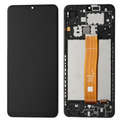 Complete LCD Incell Assembly  With Frame for Samsung Galaxy A02 A022F / M12 M127F - Color: Black