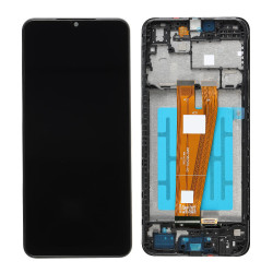 Complete LCD Incell Assembly  With Frame for Samsung Galaxy A04 A045F - Color: Black