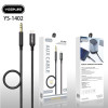 YESPLUS YS-1402 Καλώδιο Ήχου Υψηλής Ποιότητας Aux 3.5mm σε Lightning (1.5m) - Χρώμα: Μαύρο