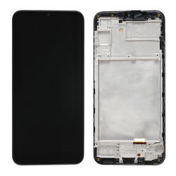 Complete LCD Incell Assembly  With Frame for Samsung Galaxy A24 - Color: Black