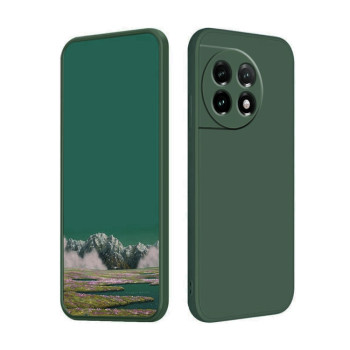 Θήκη Πλάτης Σιλικόνης Soft για Oneplus 11 - Χρώμα: Σκούρο Πράσινο