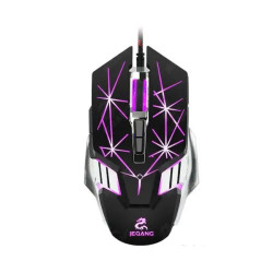 JEQANG JM-580 Wired Gaming Mouse - Color: Black
