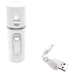Andowl AO-01 Rechargeable Nano-Sprayer Humidity for Face - Color: White
