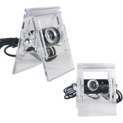 10MP Web Camera For PC with USB 2.0, 3x LED & Built-in Microphone - Color: Black