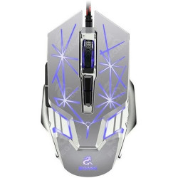 JEQANG JM-580 Wired Gaming Mouse - Color: Silver