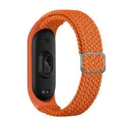 Fabric Strap for Xiaomi Mi Band 5/Mi Smart Band 6 - Color: Orange