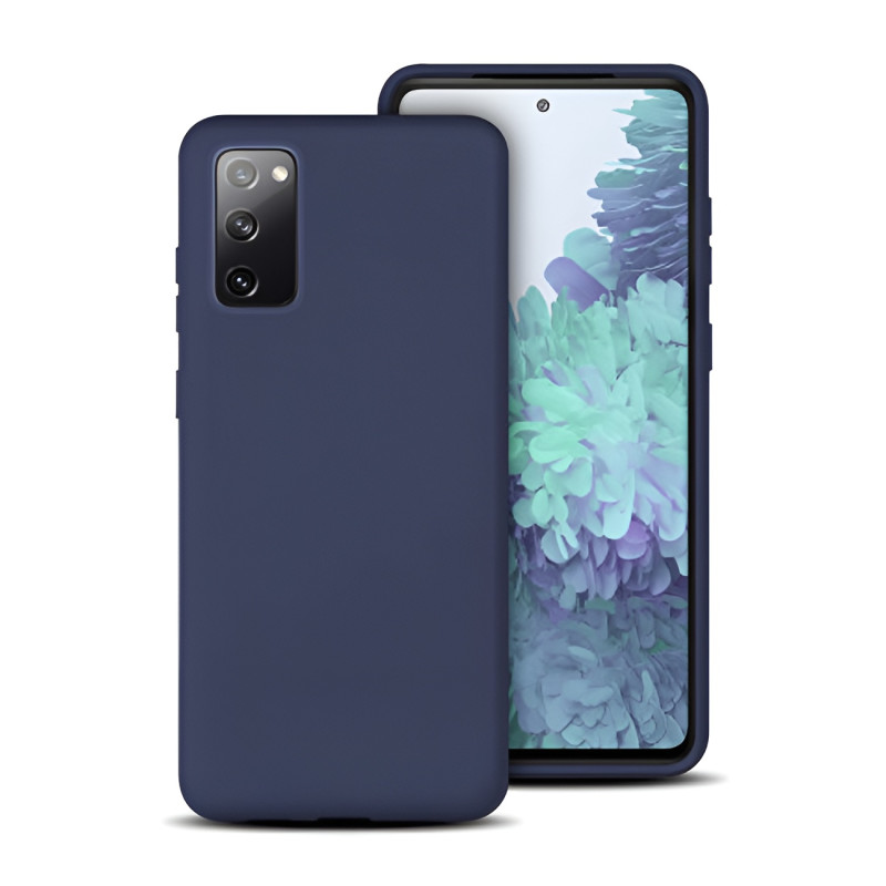 Θήκη Πλάτης Σιλικόνης Soft για Samsung Galaxy S20 FE - Χρώμα: Σκούρο Μπλε