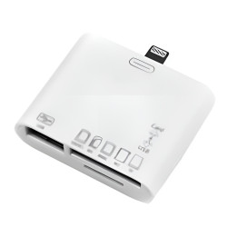 Card Reader Lightning για SD / Micro SD / Memory Stick - Χρώμα: Λευκό