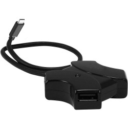 HUB Adapter 4x USB-A Female to Type-C Male - Color: Black