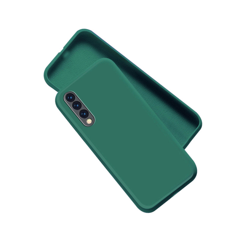 Θήκη Πλάτης Σιλικόνης Soft για Samsung Galaxy A70 - Χρώμα: Σκούρο Πράσινο