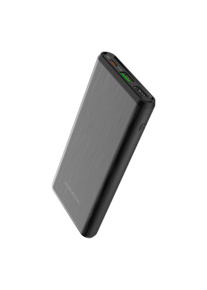 Borofone BT30 PowerBank με 2 Θύρες USB-A PD 18W 10000mAh - Χρώμα: Μαύρο