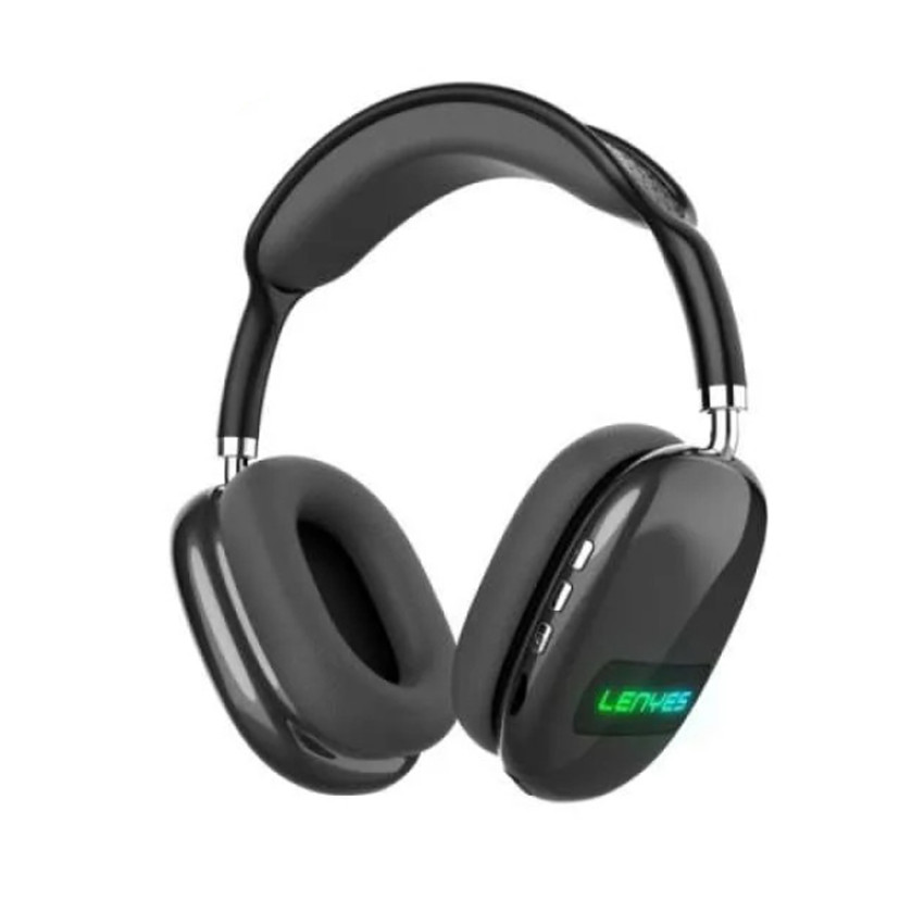 Lenyes LH76 Bluetooth Ασύρματα Ακουστικά Hi-Fi RGB - Χρώμα: Μαύρο