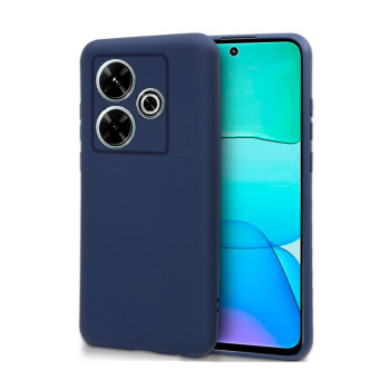 Θήκη Πλάτης Σιλικόνης Soft για Xiaomi Poco M6 - Χρώμα: Σκούρο Μπλε