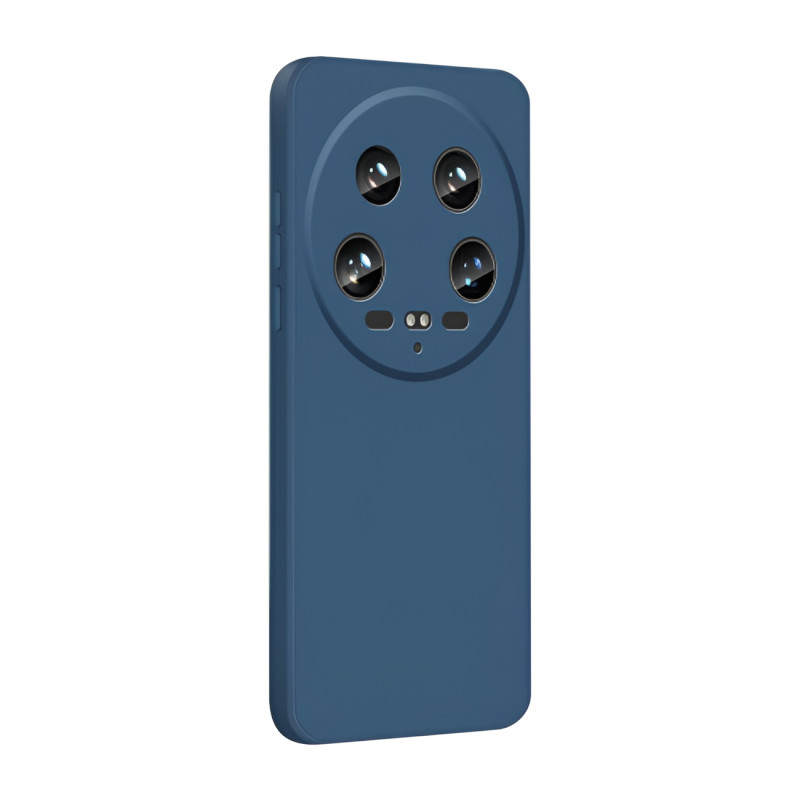 Θήκη Πλάτης Σιλικόνης Απλή για Xiaomi 14 Ultra - Χρώμα: Σκούρο Μπλε