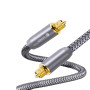 COTECi 76004-2m Καλώδιο Ψηφιακού Ήχου Οπτικών Ινών Κορυφαίας Ποιότητας - Χρώμα: Γκρι