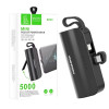 VDENMENV DP42 Mini Portable PowerBank PD22.5W Fast Charging with Type-C Connector 5000mAh - Color: Black