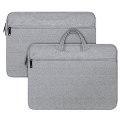 DUX DUCIS Horizontal Handbag LBTC Case Bag for Tablet / Macbook / Laptop 14'' - 15.4'' - Color: Light Grey