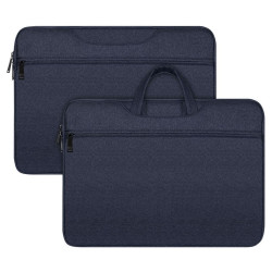 DUX DUCIS Horizontal Handbag LBTC Case Bag for Tablet / Macbook / Laptop 13'' - 13.9'' - Color: Navy Blue