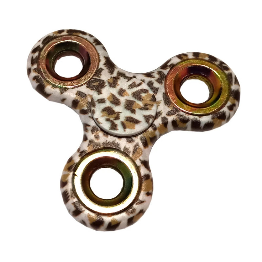 Αγχολυτικό Πλαστικό Παιχνίδι Fidget Spinner - Χρώμα: Leopard