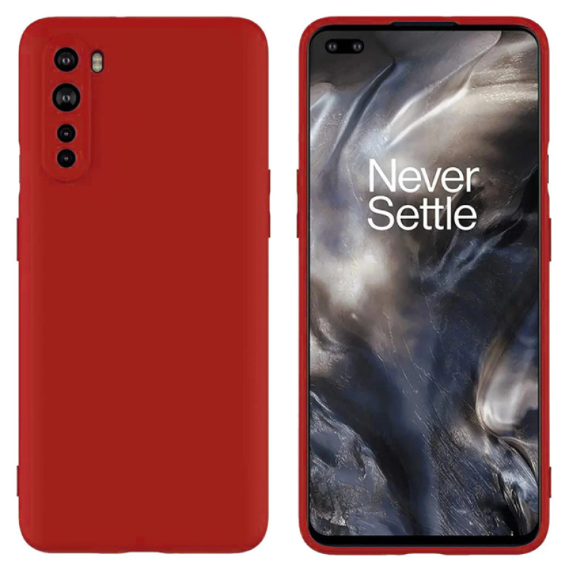 Θήκη Πλάτης Σιλικόνης Soft για Oneplus Nord 5G - Χρώμα: Κόκκινο