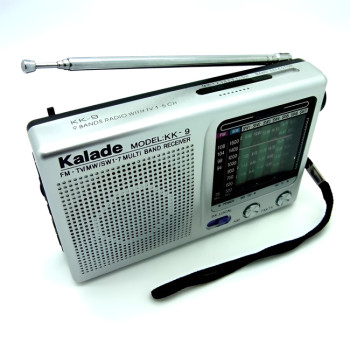 KALDEO KK-9 Επαναφορτιζόμενο Φορητό Ραδιόφωνο - Χρώμα: Ασημί