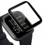 Full Cover Full Glue Τζαμάκι Προστασίας Οθόνης Ρολογίου για Fitbit Versa 3 40mm - Χρώμα: Μαύρο