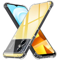 Θήκη Πλάτης Σιλικόνης AntiShock για Xiaomi Poco M5 5G - Χρώμα: Διάφανο