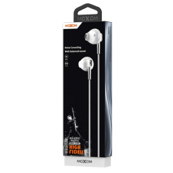 Moxom MX-EP07 Wired Headphones with 3.5mm Jack - Color: White