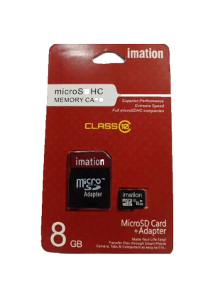 Imation Micro SD Memory Card with Adapter 8GB