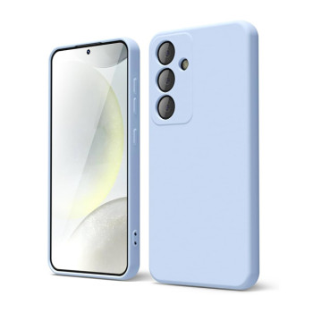 Θήκη Πλάτης Σιλικόνης Soft για Samsung Galaxy S24 Plus - Χρώμα: Γαλάζιο