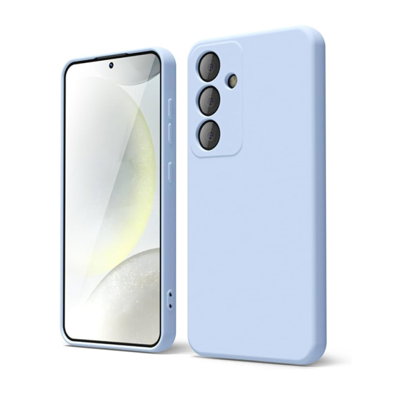 Θήκη Πλάτης Σιλικόνης Soft για Samsung Galaxy S24 Plus - Χρώμα: Γαλάζιο