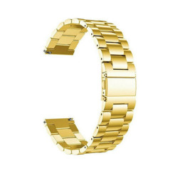 Metal Stainless Steel Strap for SmartWatches 20mm Universal - Color: Gold