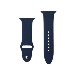 Smoothband Λουράκι Σιλικόνης με Pin για Apple Watch 38 / 40mm - Χρώμα: Σκούρο Μπλε