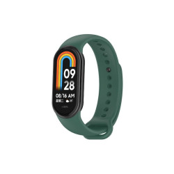 Silicone Strap for Xiaomi Mi Band 8 - Color: Dark Green