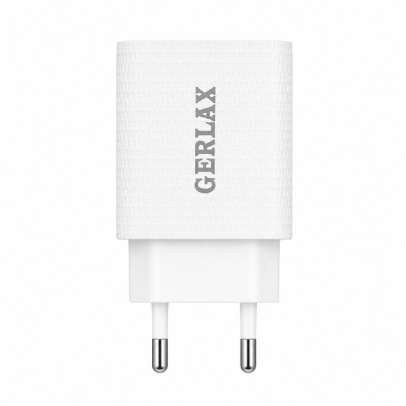 GERLAX GA-19FS 33W Φορτιστής Γρήγορης Φόρτισης LED QC3.0 Turbo Quick Charge 3A με 1x Θύρα USB-A - Χρώμα: Λευκό
