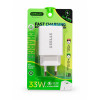 GERLAX GA-19FS 33W Φορτιστής Γρήγορης Φόρτισης LED QC3.0 Turbo Quick Charge 3A με 1x Θύρα USB-A - Χρώμα: Λευκό