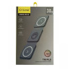 O-Lonnie HD-02 Επιτραπέζια Αναδιπλούμενη Βάση Ασύρματης Φόρτισης 3-σε-1 15W Φόρτιση - Χρώμα: Μαύρο