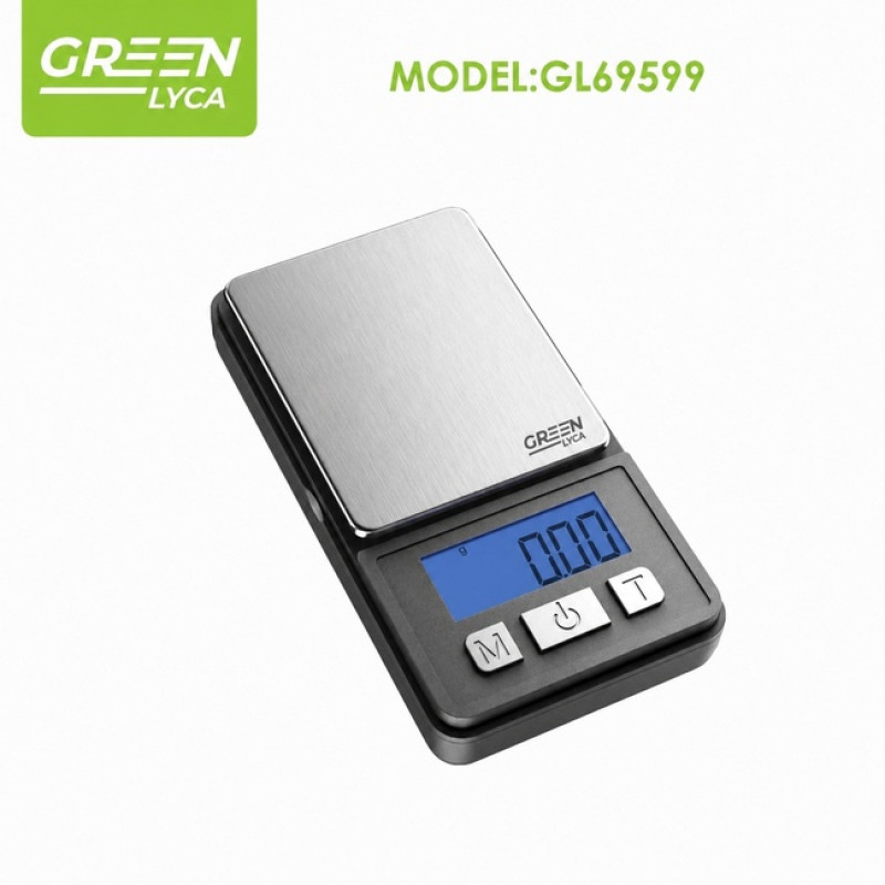 GREEN LYCA GL69599 Ψηφιακή Μίνι Ζυγαριά για Κοσμήματα ή Χρυσό 0.01 Gram/ 200 Gram - Χρώμα: Μαύρο