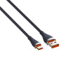 LDNIO LS692 Καλώδιο Φόρτισης & Μεταφοράς Δεδομένων 30W USB-A σε Type-C 2m - Χρώμα: Μαύρο