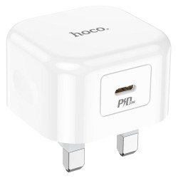 Hoco C91B Type-C PD20W Plug Charger - Color: White