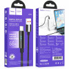 Hoco U125 Καλώδιο USB-A σε Type-C με Ψηφιακή Οθόνη LED 66W 5A 1.2m - Χρώμα: Μαύρο