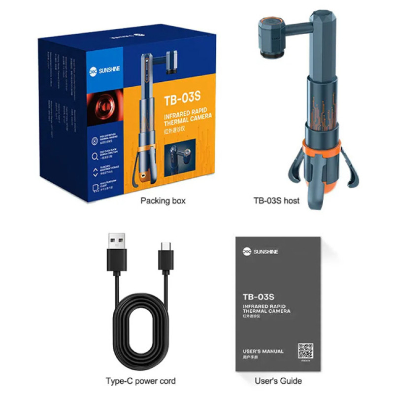 SUNSHINE TB-03S Κάμερα Θερμικής Απεικόνισης, -20 έως 550 °C