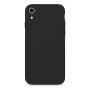 Θήκη Πλάτης Σιλικόνης Απλή για Apple iPhone XR - Χρώμα: Μαύρο