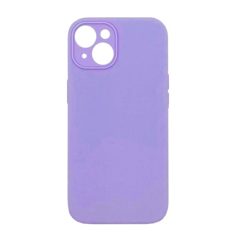 Θήκη Πλάτης Σιλικόνης Απλή για Apple iPhone 15 Plus - Χρώμα: Λιλά