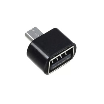 Adapter Micro USB Male to USB-A Female T02 - Color: Black Adapter Micro USB Male to USB-A Female T02 - Color: Black